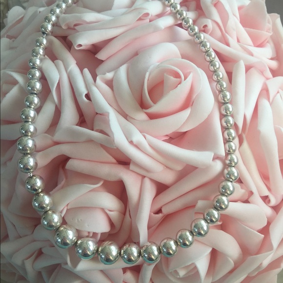 Tiffany & Co. Jewelry Authentic Tiffany Co Silver Bead Necklace Poshmark